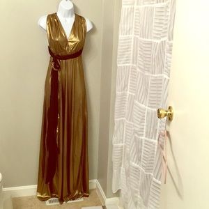 Gold and black versatile dress